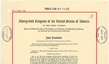 Does the War Powers Resolution apply to military actions taken in Venezuela?