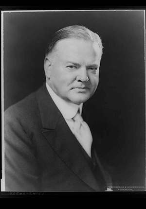Herbert Hoover, head-and-shoulders portrait by Underwood and Underwood, 1928