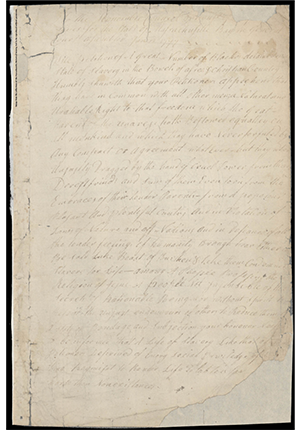 Manuscript copy of a petition for freedom by Prince Hall and seven other free black men.